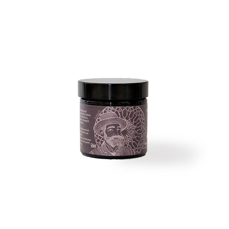 κερί βάσαμο για μούσια και μαλλιά. Θρέφει και μαλακώνει την άγρια ξηρή τρίχα. Ενυδατώνει και δυναμώνει την επιδερμίδα στις ρίζες. Χρησιμοποιείται και για styling χτένισμα