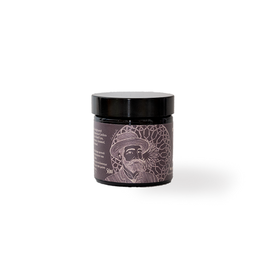 κερί βάσαμο για μούσια και μαλλιά. Θρέφει και μαλακώνει την άγρια ξηρή τρίχα. Ενυδατώνει και δυναμώνει την επιδερμίδα στις ρίζες. Χρησιμοποιείται και για styling χτένισμα