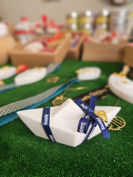 Μαρμάρινο καραβάκι γούρι 2026